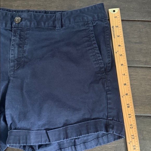 ❤️3/$30 Banana Republic City Chino Navy Blue Women's Shorts - Picture 7 of 8